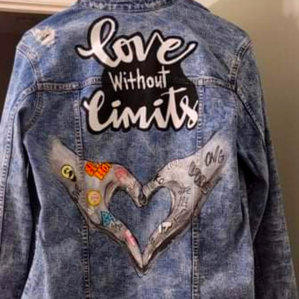 Custom Painted Denim Jack